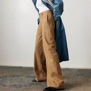 Levi's Premium XL Chino Wide Leg Pants Relaxed Womens 26x31 Ermine Brown